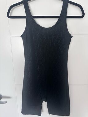 RUDSAK Black Logo-Print Sleeveless Romper